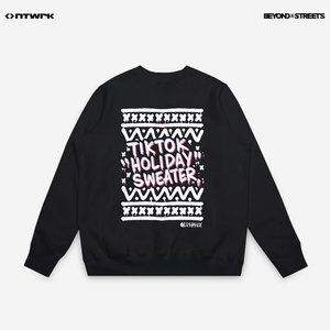 new oversized unisex Lushsux x TikTok Holiday Sweater Beyond The Streets USA